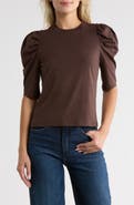 FRAME Puff Sleeve Jersey T-Shirt
