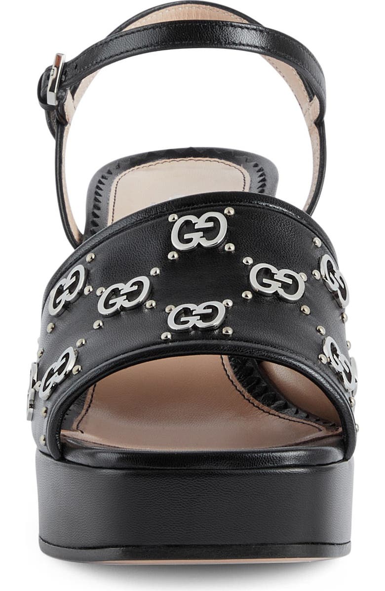 Gucci Janaya GG Logo Quarter Strap Sandal, Alternate, color,