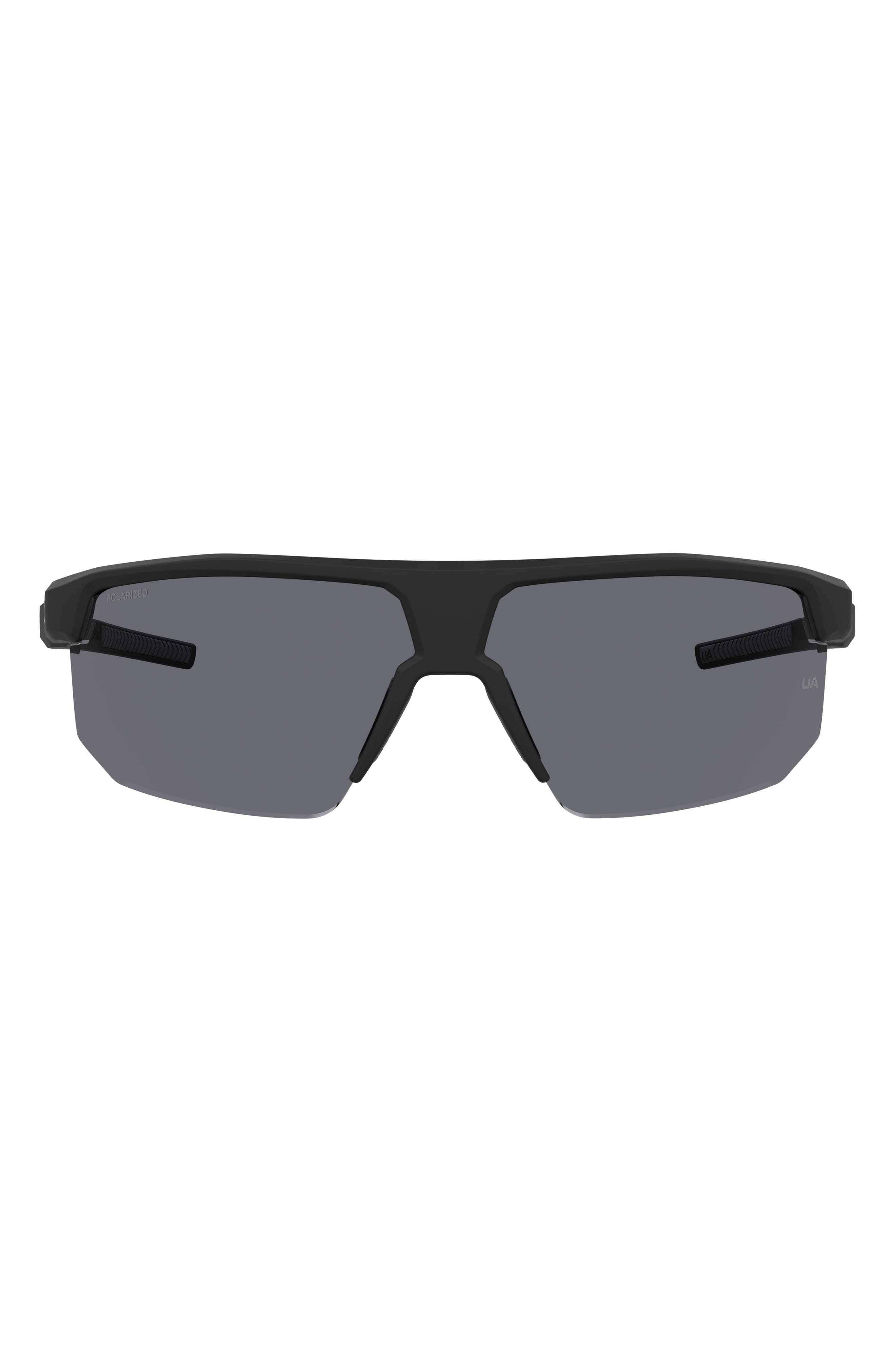 Driven 71mm Polarized Wrap Sunglasses