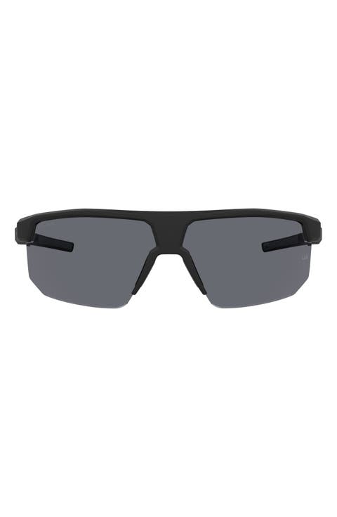 Driven 71mm Polarized Wrap Sunglasses