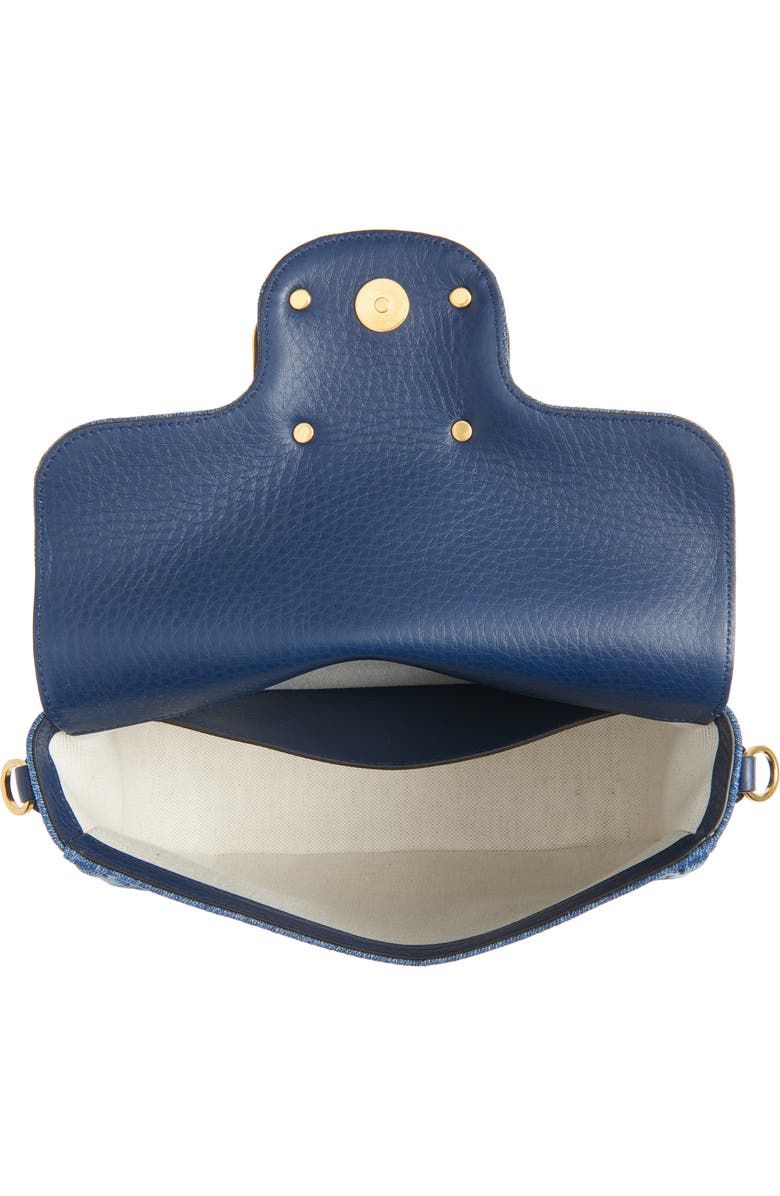 Valentino Garavani Alltime Denim Shoulder Bag, Alternate, color,