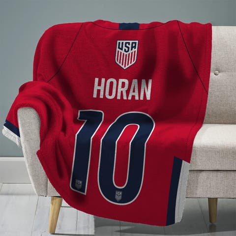 US Womens Soccer Lindsey Horan 60" x 80" Raschel Throw Blanket