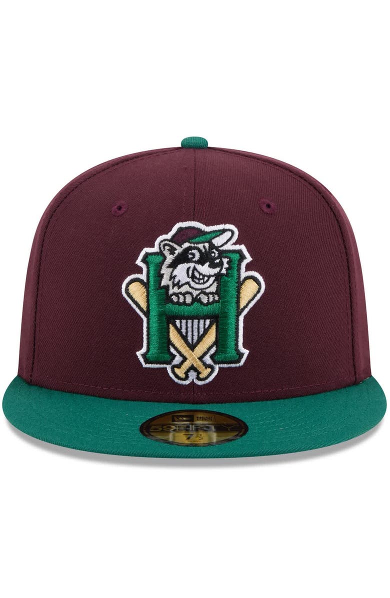 New Era Men's New Era  Maroon Hudson Valley Renegades Theme Nights 59FIFTY Fitted Hat, Alternate, color, Maroon