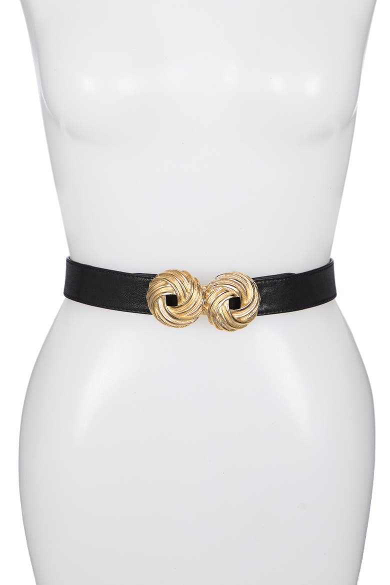 United Leather Belt, Main, color, BLACK