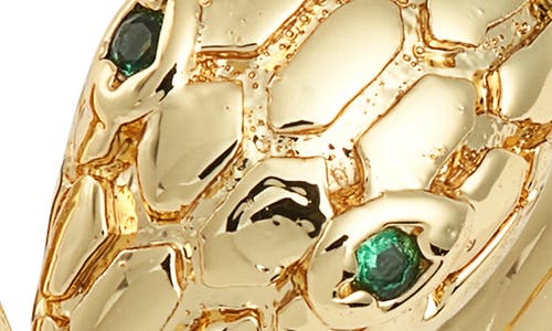 Child Of Wild Sahara Snake Cubic Zirconia Ring In Gold