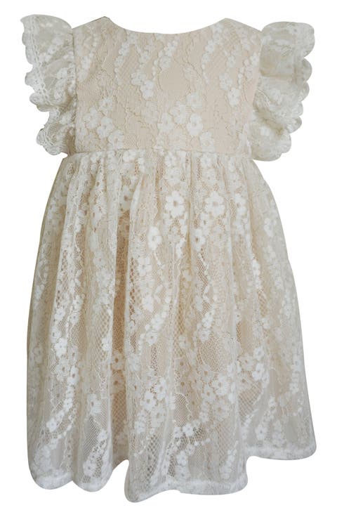 Ruffle Floral Lace Dress (Baby)