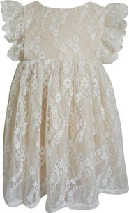 Popatu Ruffle Floral Lace Dress