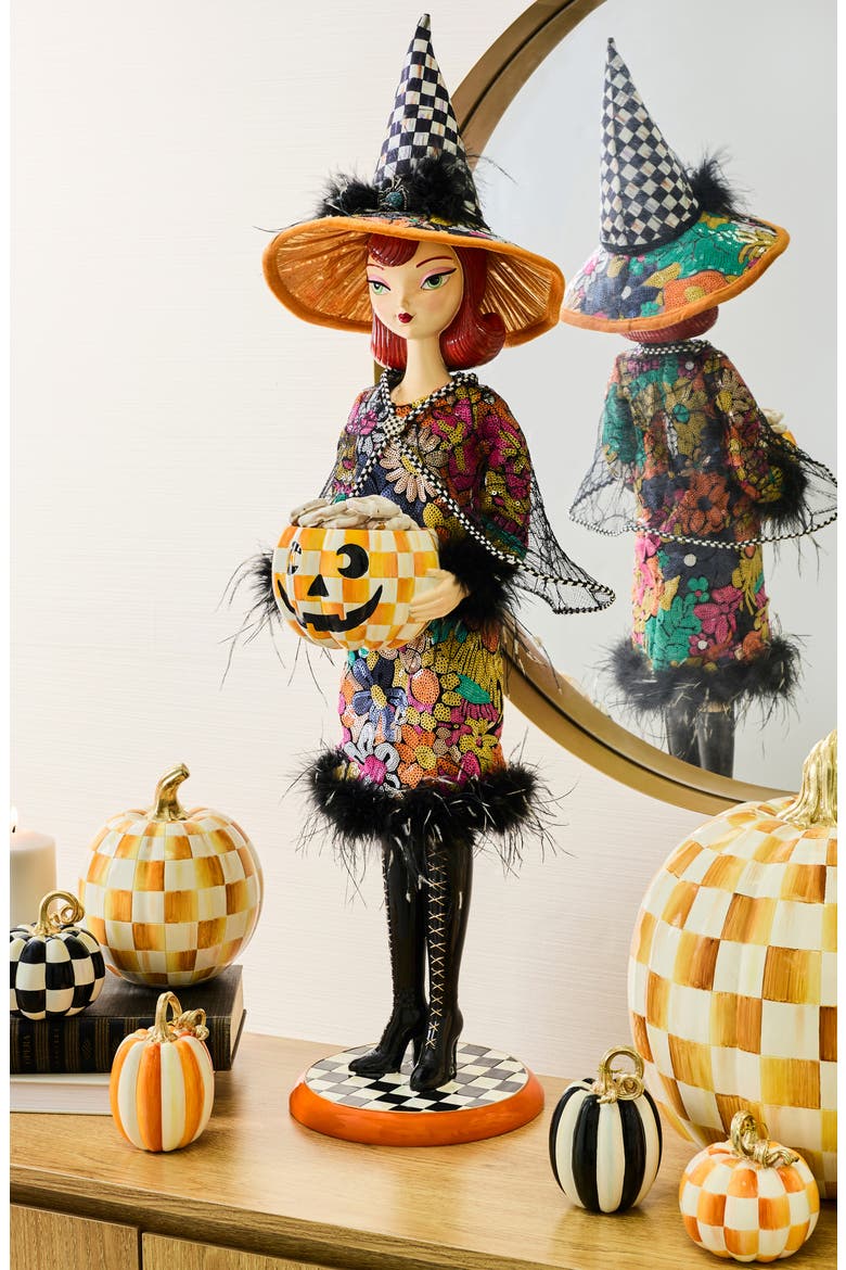 Glamoura Fabric Witch Halloween Decoration, Alternate, color, MULTI