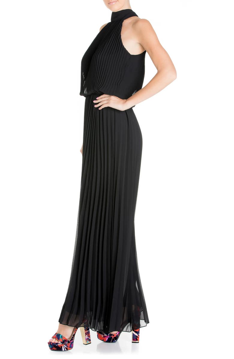 MEGHAN LA Wild Orchid Pleat Jumpsuit, Alternate, color, 