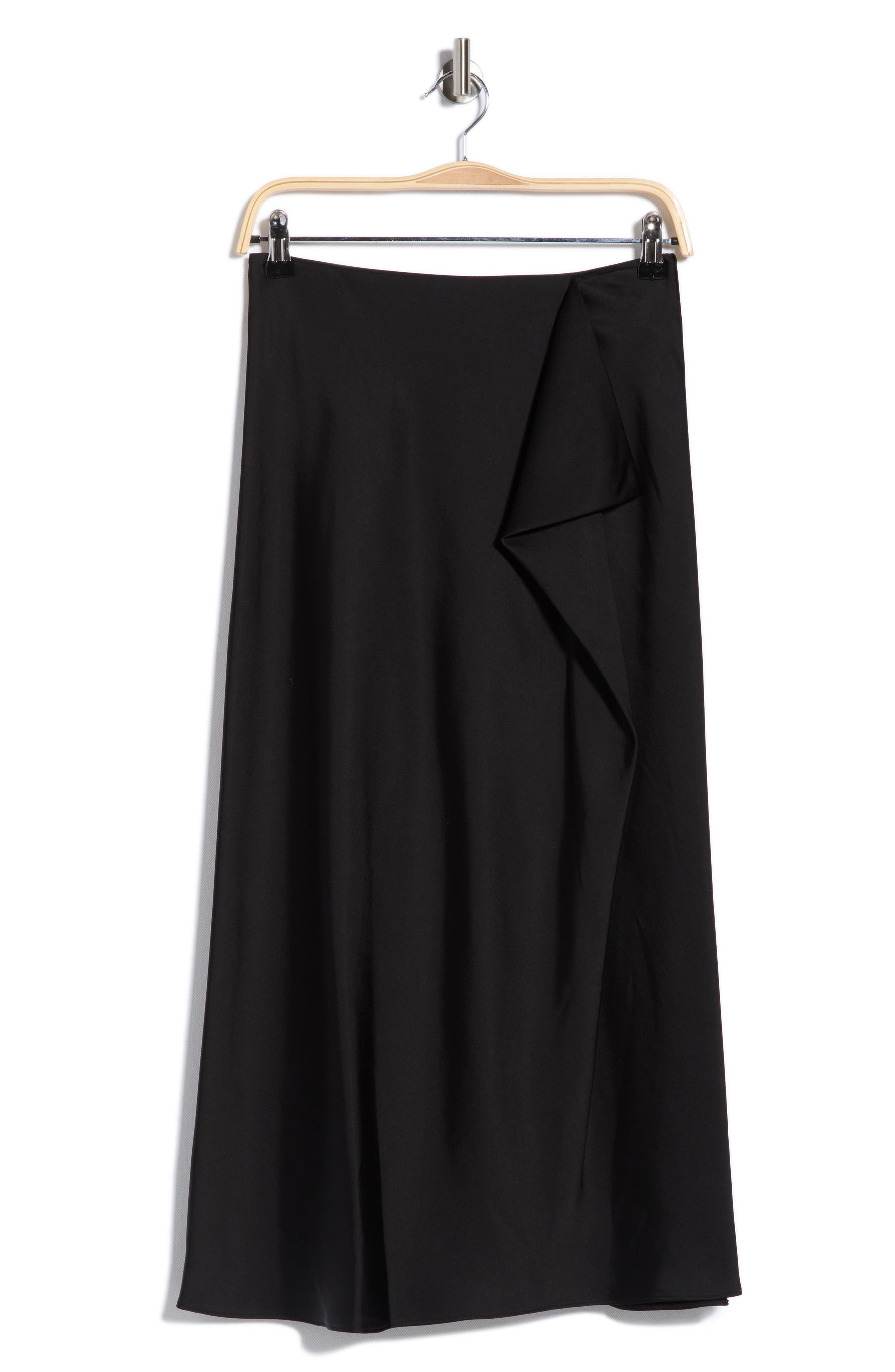 Blaine Ruffle Satin Maxi Skirt