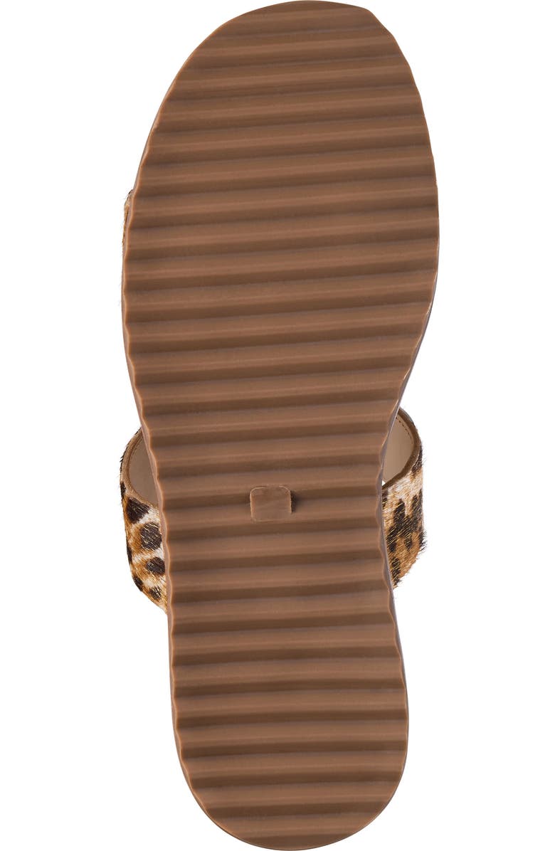 Johnston & Murphy Chandler Embellished Genuine Calf Hair Wedge Slide Sandal, Alternate, color, Gold Leopard Haircalf