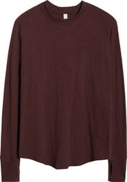 Zella Relaxed Washed 2.0 Long Sleeve Slub Tee