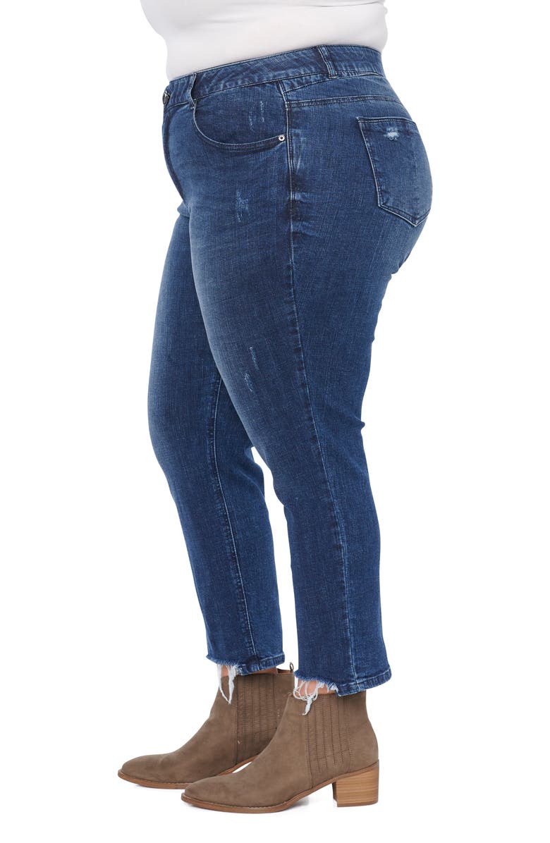 Wit & Wisdom Raw Hem Slim Straight Leg Jeans, Alternate, color, 