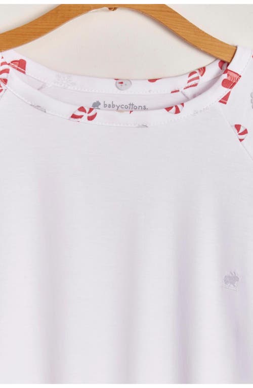 Babycottons Christmas Adult Long Pajamas For Adult In White