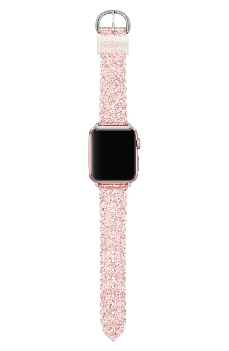 Kate Spade New York glitter 20mm Apple Watch<sup>®</sup> watchband, Alternate, color, 