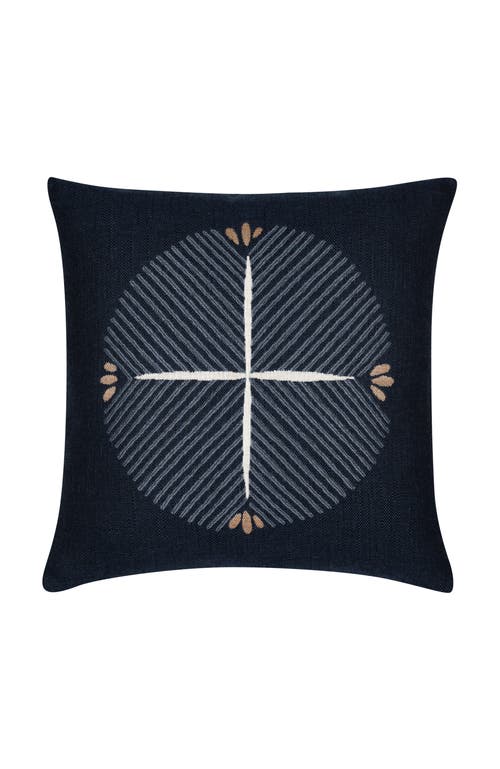 Elaine Smith Direction Indigo Indoor & Outdoor Woven Accent Pillow