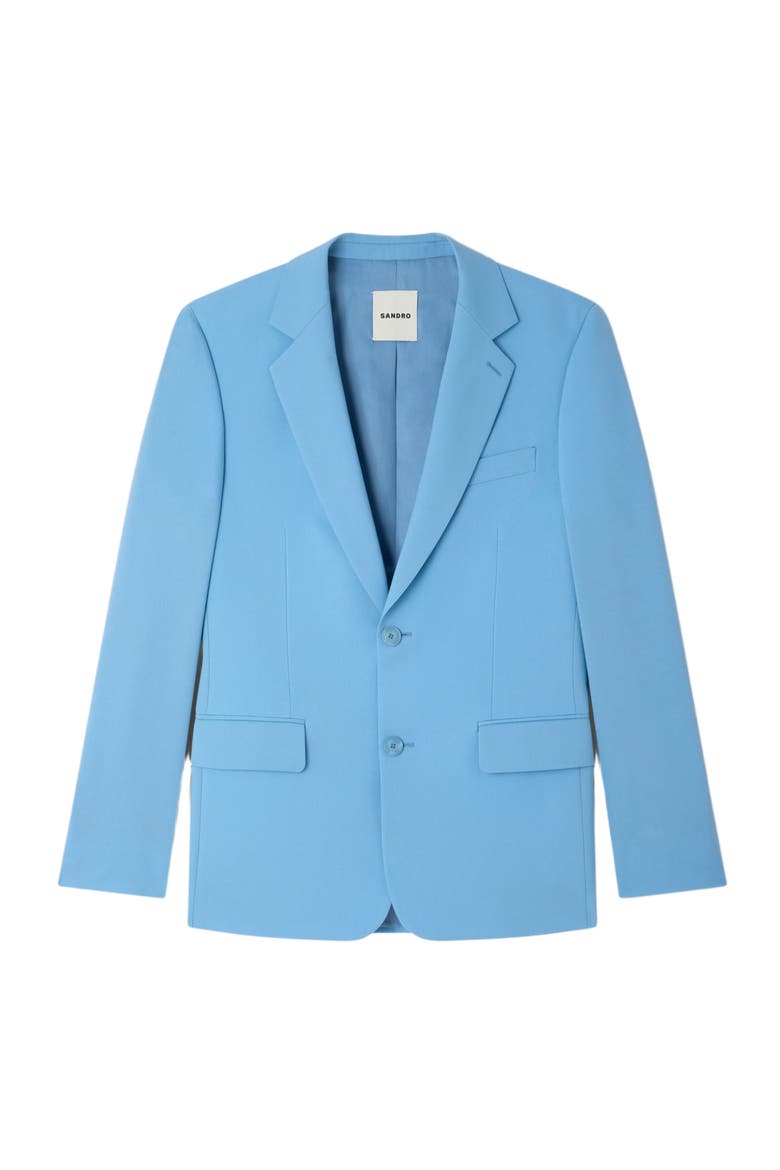 Wool suit jacket, Alternate, color, Sky blue