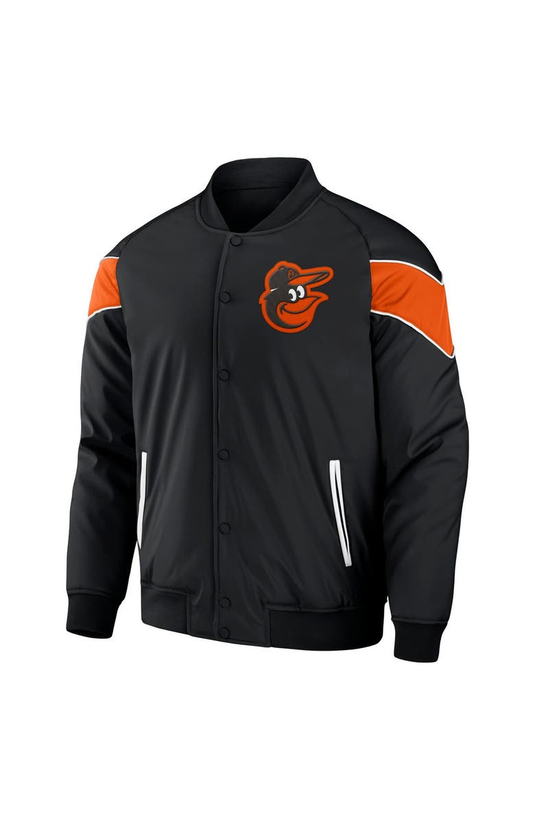 Darius Rucker Collection by Fanatics Men's Darius Rucker Collection by Fanatics Black Baltimore Orioles Baseball Raglan Full-Snap Jacket, Alternate, color, Black