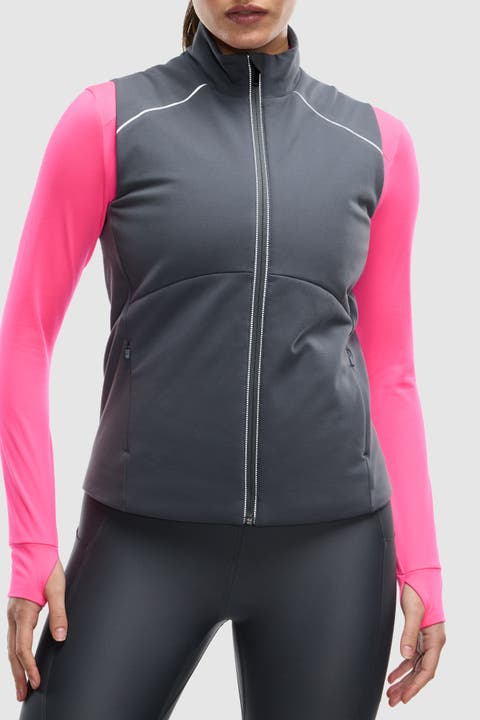 Women's Padded Full Zip Run Vest