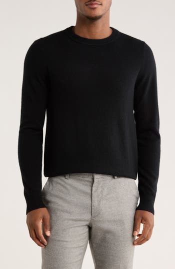 Nordstrom Cashmere Crewneck Sweater In Black