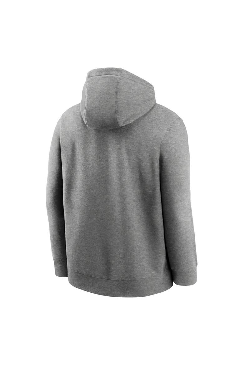 Men's Nike Heather Gray Ohio State Buckeyes Legacy Football Icon Club Fleece Pullover Hoodie, Alternate, color, Heather Gray