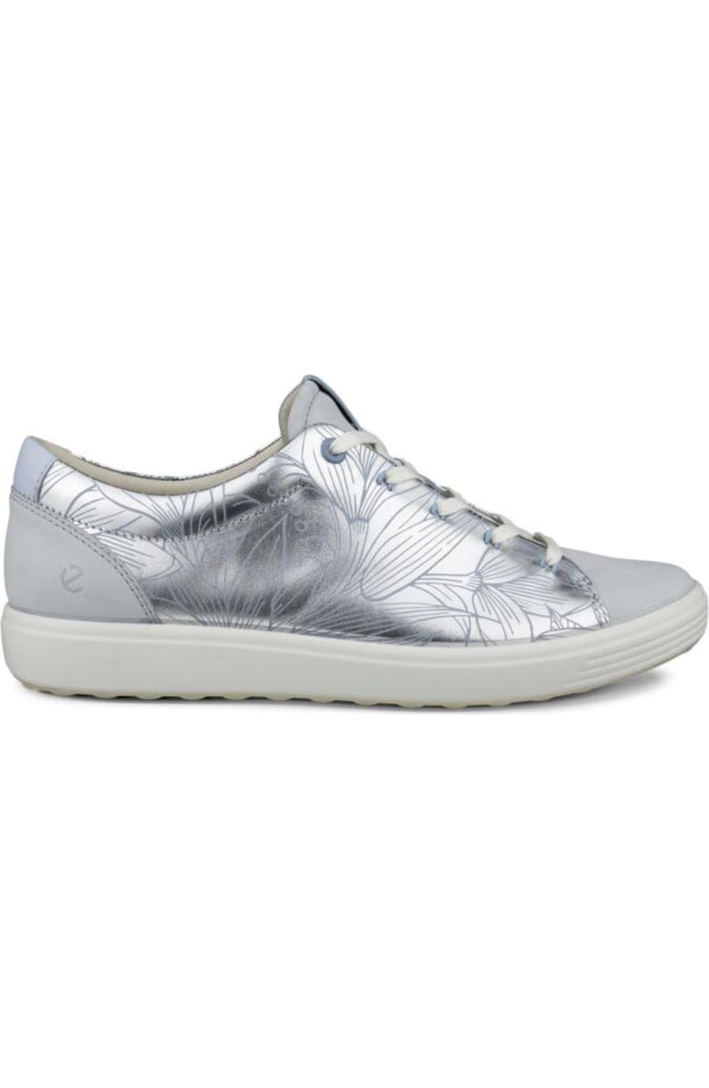 ECCO Soft 7 Sneaker, Alternate, color, Pure Silver/ Concrete