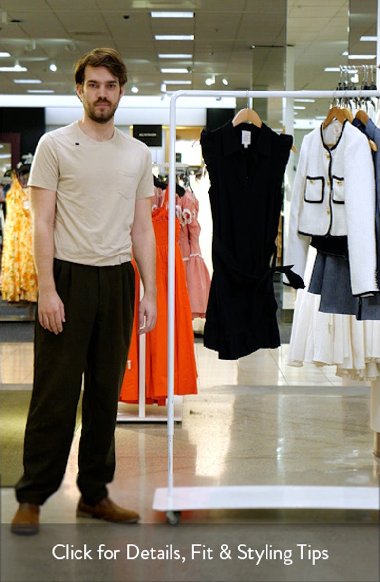 Mahlia Ruffle Detail Stretch Cotton Wrap Dress, sales video thumbnail