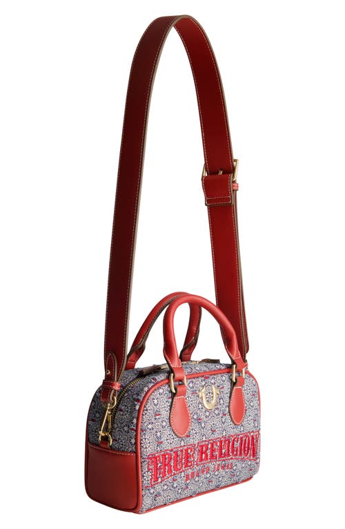 TRUE RELIGION TRUE RELIGION TILE DENIM MINI SATCHEL BAG
