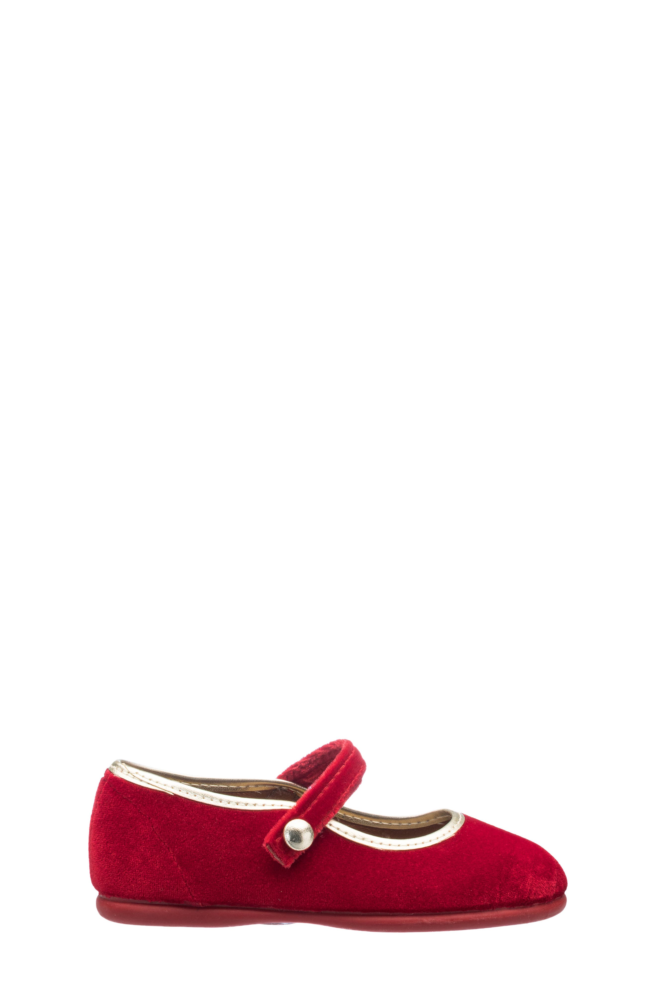 Kids' Golden Trim Mary Jane, Alternate, color, RED