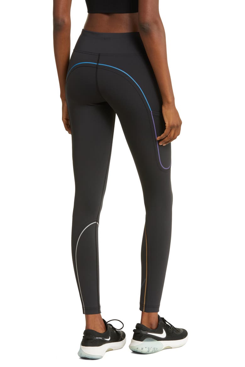 FrostKnit 7/8 Pocket Leggings, Alternate, color, BLACK/ RAINBOW REFLECTIVE