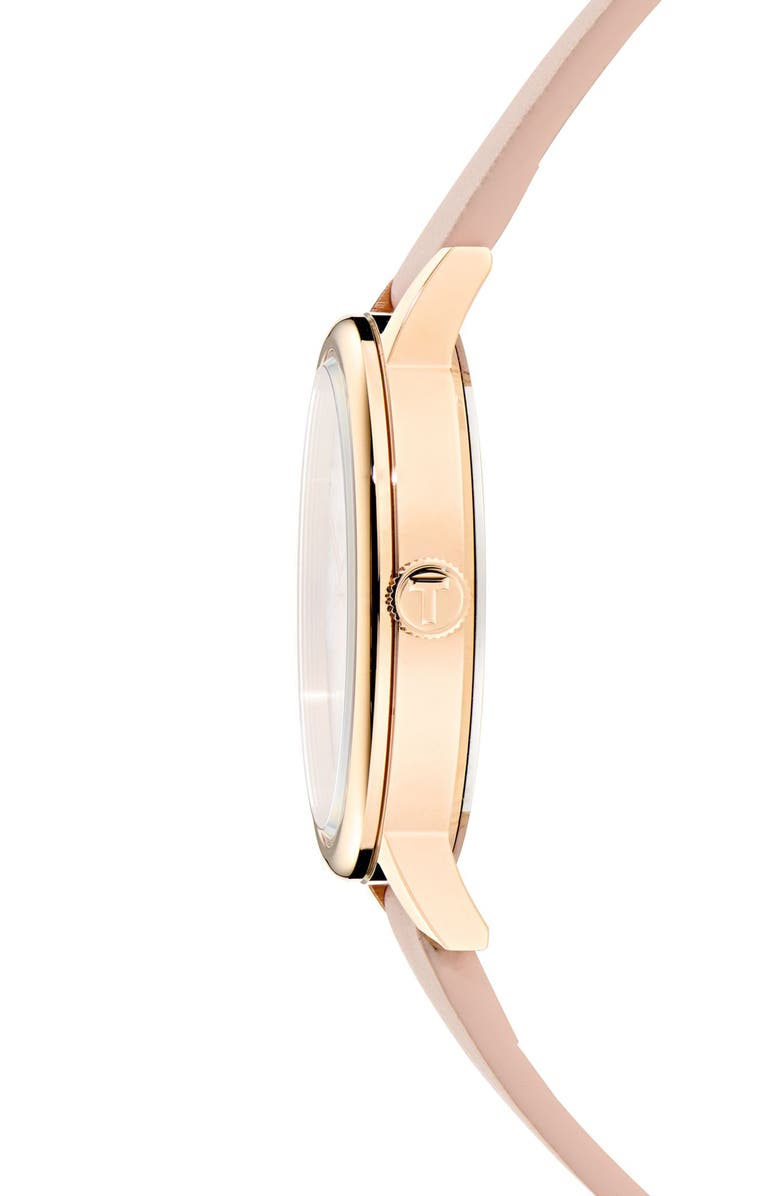 Ted Baker Phylipa Leather Strap Watch, 36mm, Alternate, color, Pink