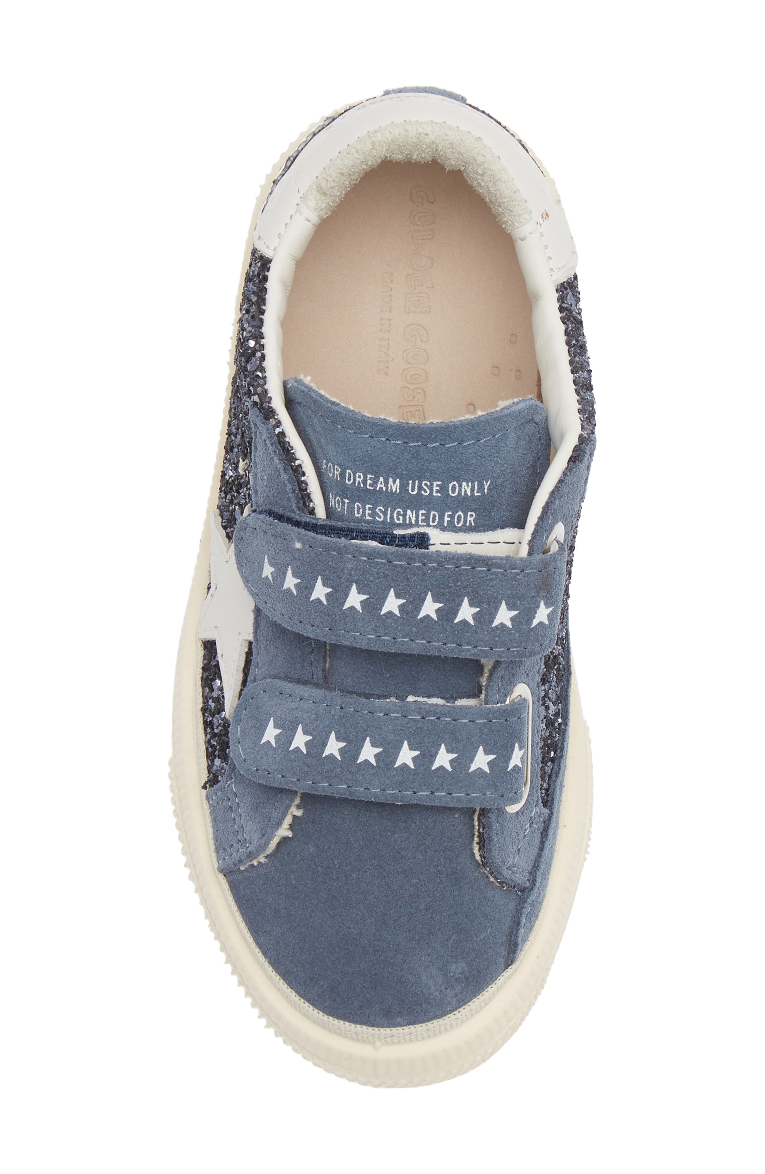 Kids' May School Glitter Sneaker, Alternate, color, BLUE BLACK/ BLUE DENIM/ MILK