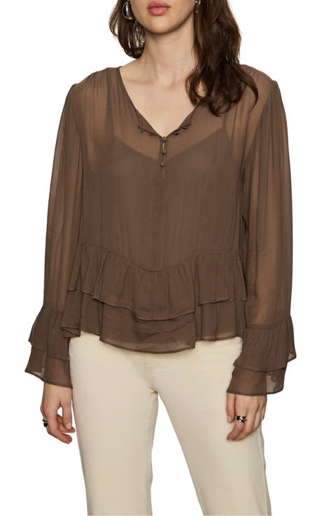 There She Goes Georgette Top