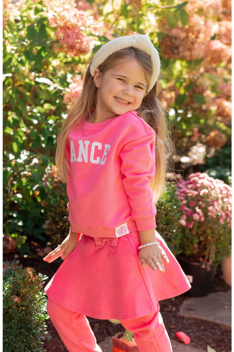 Dance Skirted Sweatsuit, Alternate, color, Hot Pink
