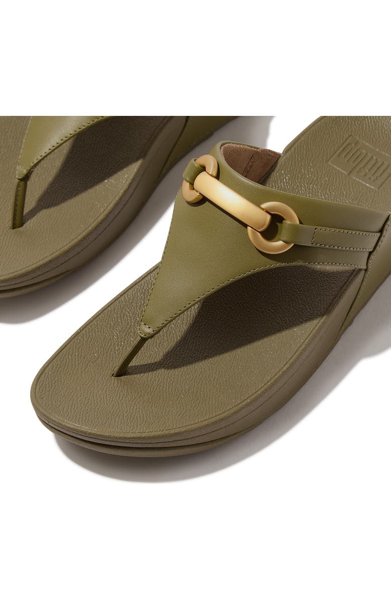 FitFlop Lulu Platform Wedge Flip Flop, Alternate, color, Camo-Green