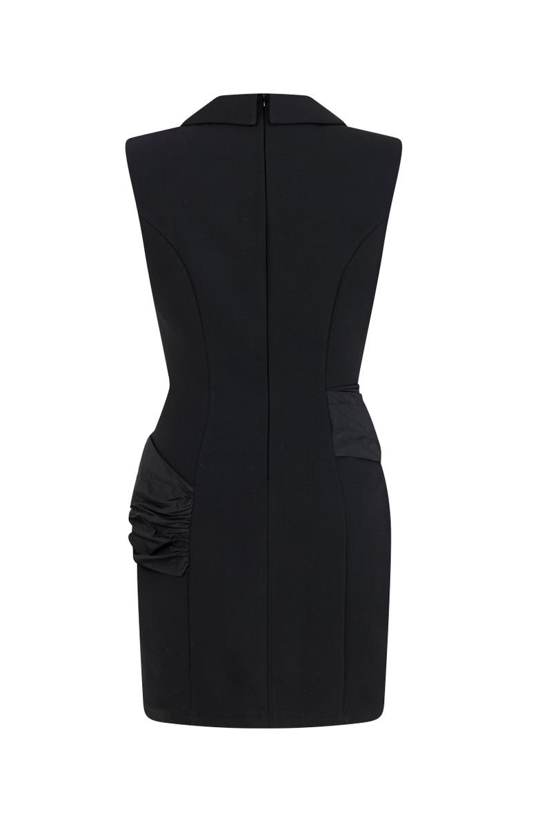 Nocturne Shoulder Pad Mini Dress, Alternate, color, 