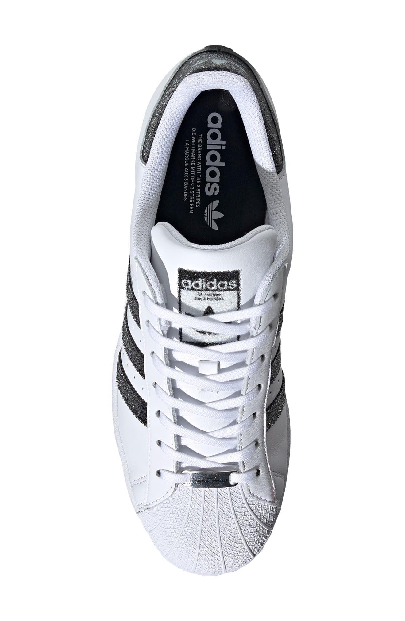 adidas x Swarovski<sup>®</sup> Superstar Sneaker, Alternate, color, 