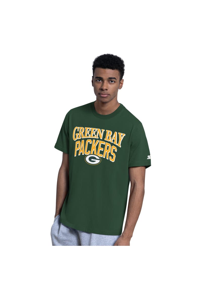 Men's Starter  Green/Heather Gray Green Bay Packers Two-Pack Logo T-Shirt Set, Alternate, color, Green