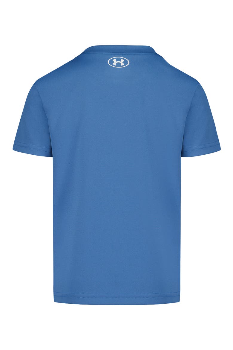 Kids' UA Tech™ Logo Graphic Performance T-Shirt, Alternate, color, AEGEAN BLUE