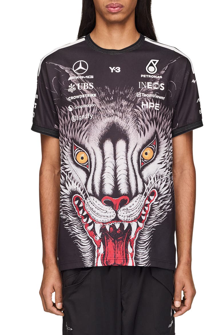 F1 Team Graphic T-Shirt, Main, color, BLACK