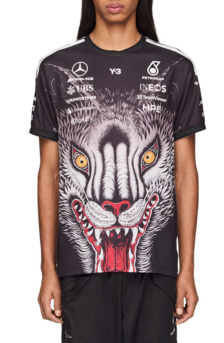 Y-3 F1 Team Graphic T-Shirt, Main, color, Black