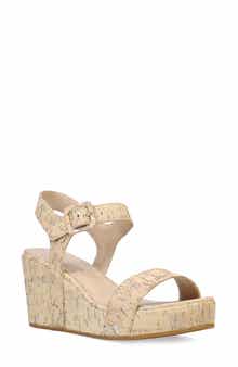 Pelle Moda Wiltz Ankle Strap Platform Wedge Sandal