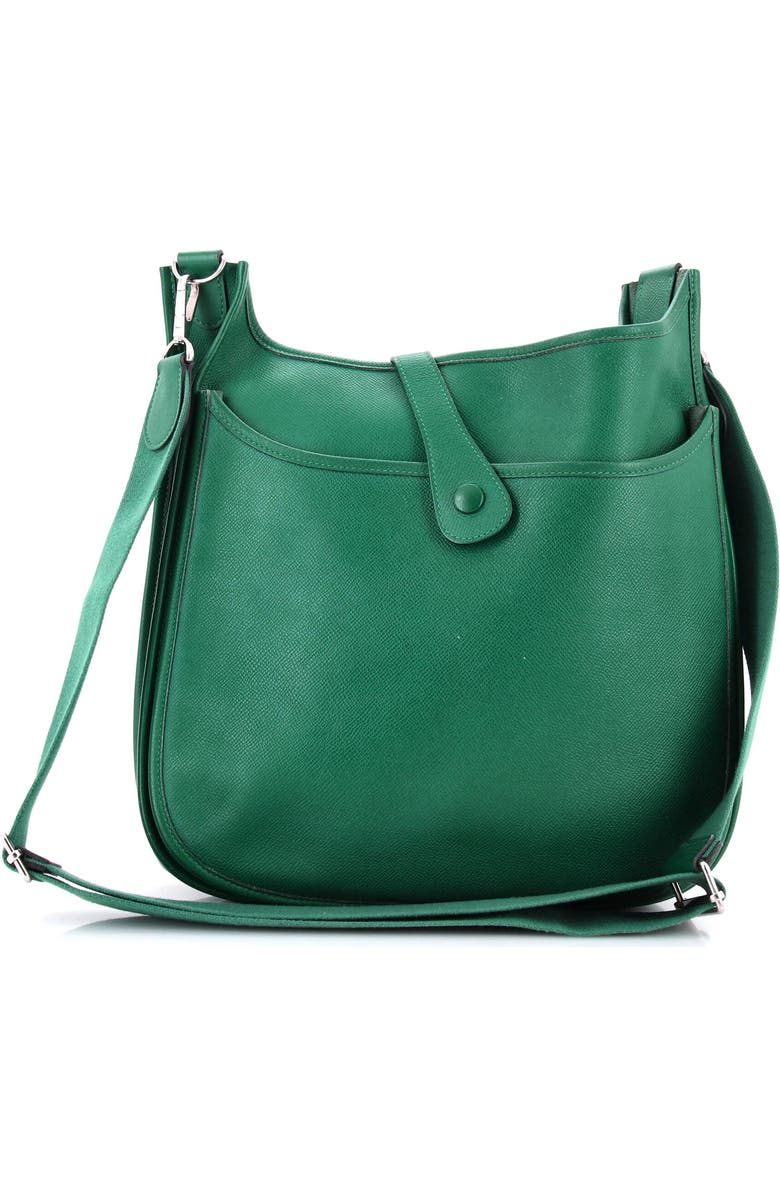 Pre-Owned Hermes Evelyne Bag Gen III Epsom GM, Alternate, color, Malachite