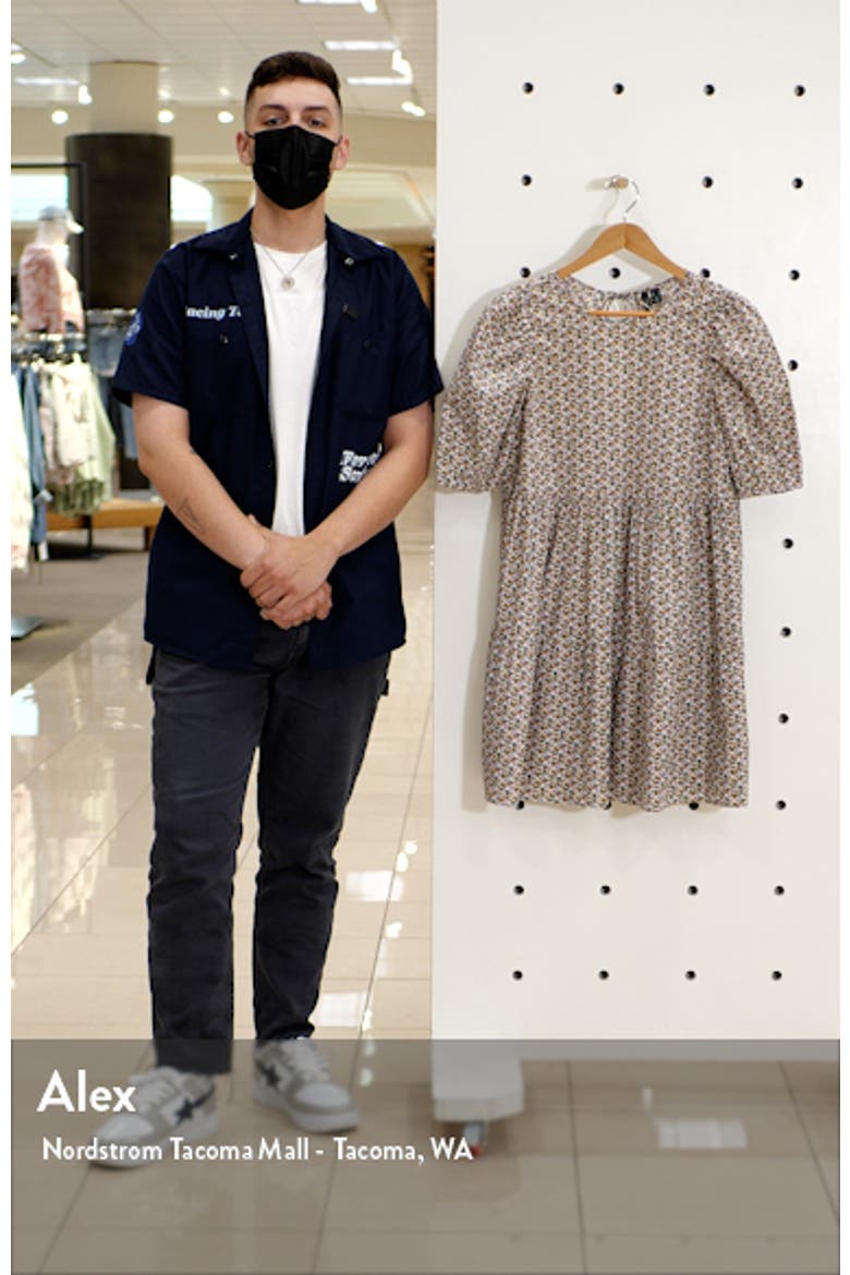 Lykke Puff Sleeve Floral Print Dress video