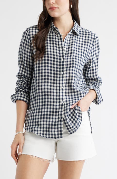 Casual Linen Button-Up Shirt