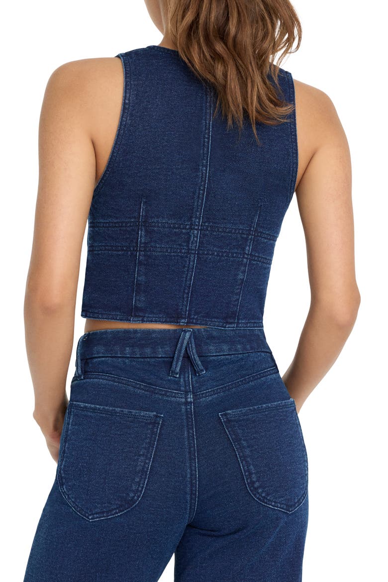 Jeanius French Terry Vest, Alternate, color, INDIGO377