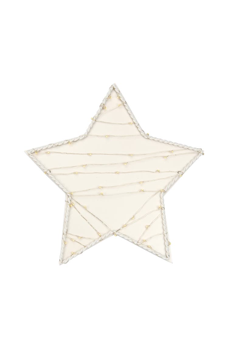 Lambs & Ivy Signature Star LED Light Up Wall Decor/Wall Hanging, Main, color, Cream