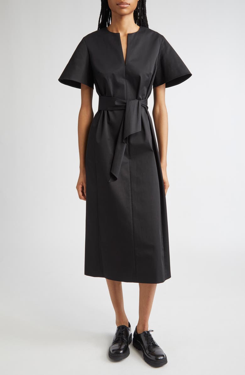 PARTOW NIKOLAI DRESS, Main, color, Black