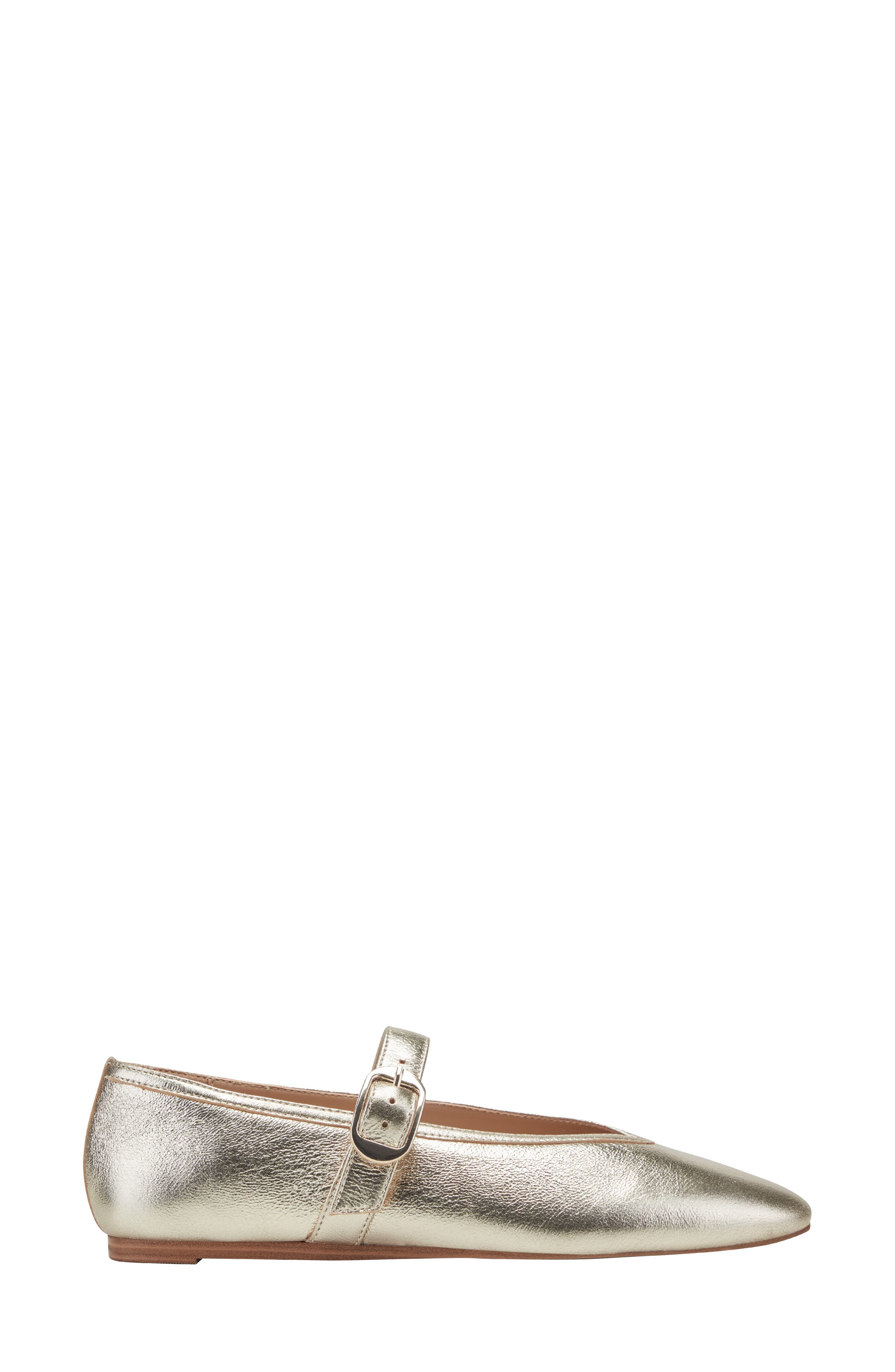 Godea Mary Jane Flat, Alternate, color, METALLIC GOLD
