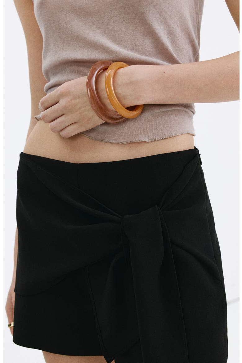 Pistacho Belted Shorts, Alternate, color, BLACK